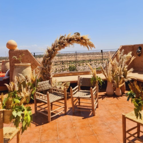 décoration florale mariage champetre Marrakech