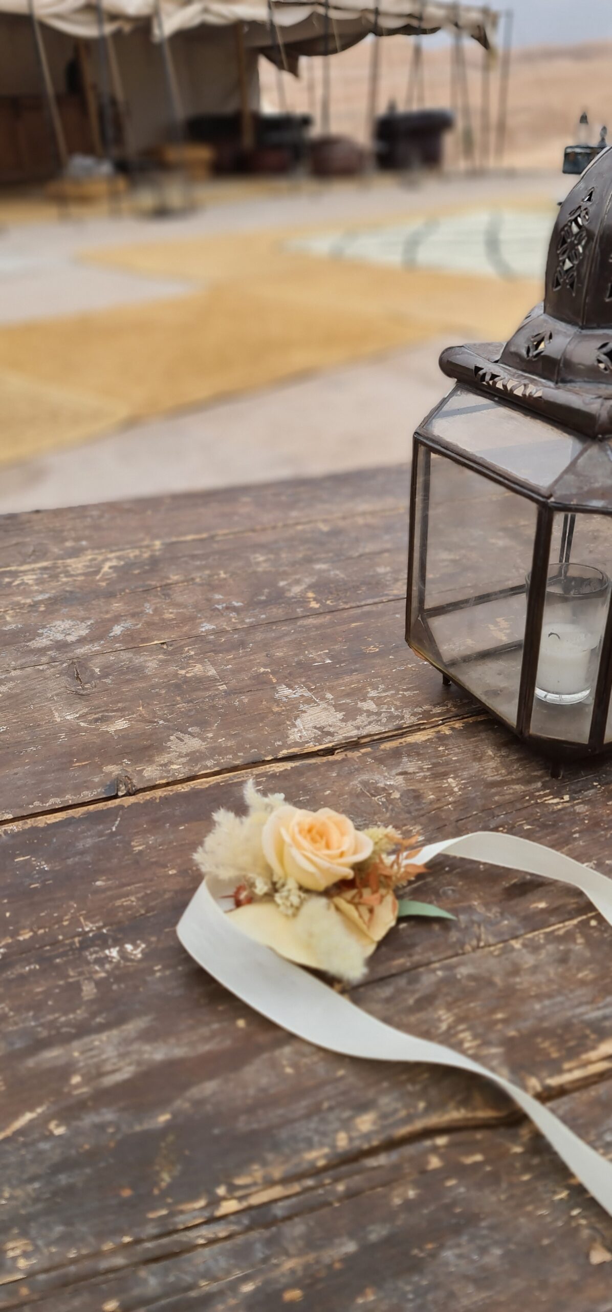 Bracelet fleuri mariage boh chic Agafay