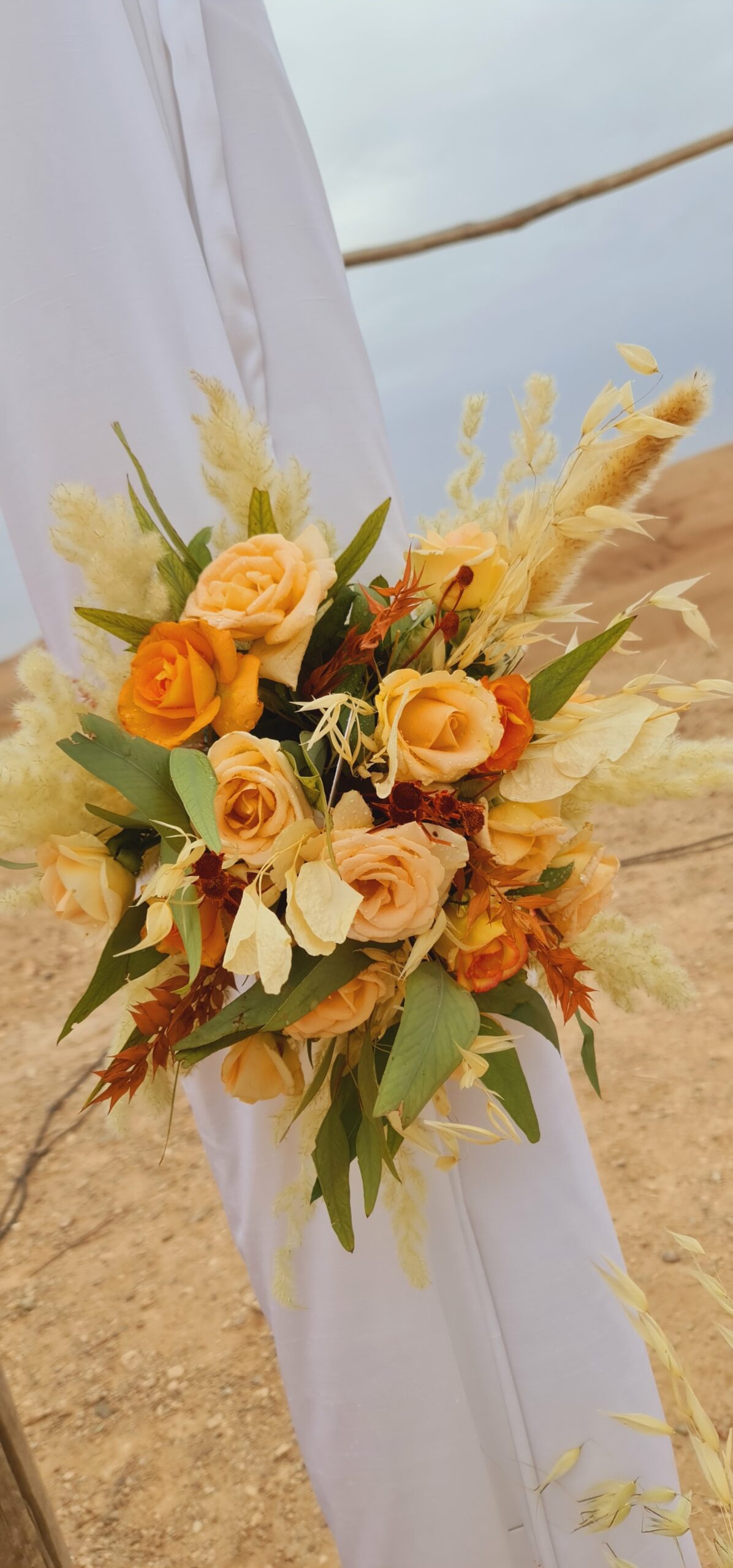 Décorations florale aux tons pastels Agafay