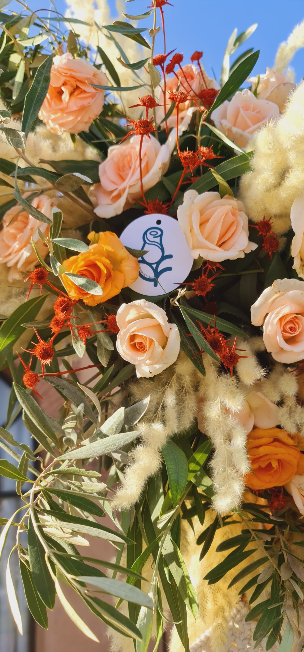 décoration florale mariage terracota